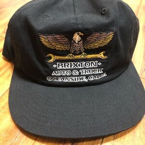 Brixton “Repair” Black Snap-Back Hat - NWOT